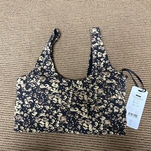 Varley let’s go Elsie bra sand speckle leopard